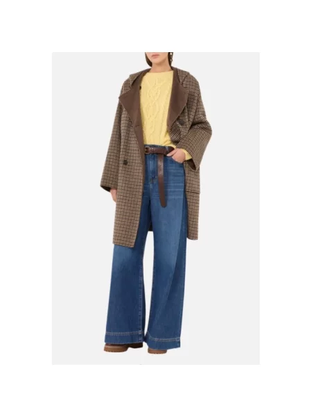 Płaszcz Weekend Max Mara brązowy