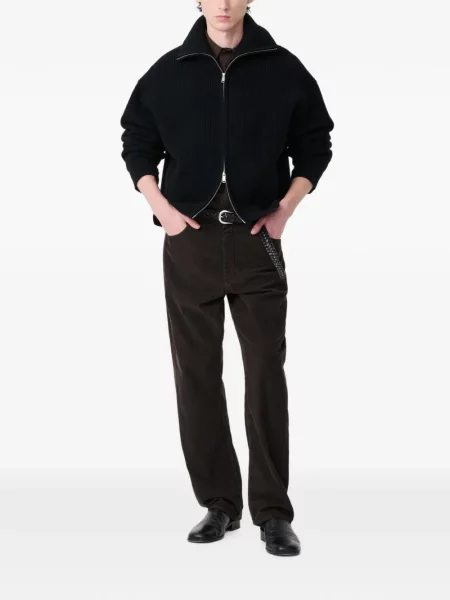 Pantaloni Studio Nicholson de catifea cord maro