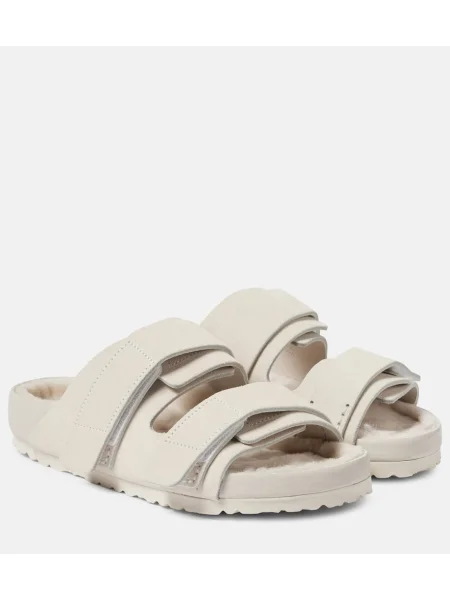 Sandale Birkenstock 1774 din piele de căprioară alb