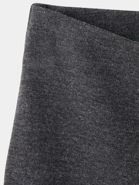 Legginsy flare z przeszyciami ciemnoszary Dzieci 12 MANGO KIDS