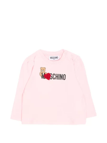Koszulka dziecięca Moschino różowa