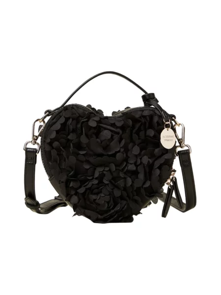 Torebka Actitude w serca czarna