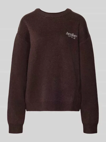 Sweter z dzianiny o kroju oversized z motywem z tyłu model ‘Wine & Vibe’ Another Cotton Lab