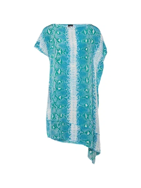 Rochie Joseph cu imagine cu model piele de șarpe albastru