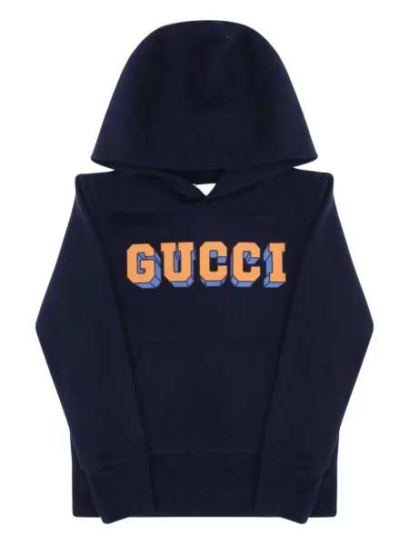 Bluza z kapturem dziecięca Gucci niebieska