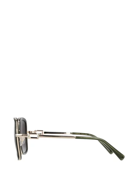 Ochelari de soare Lancel cu imprimeu geometric verde