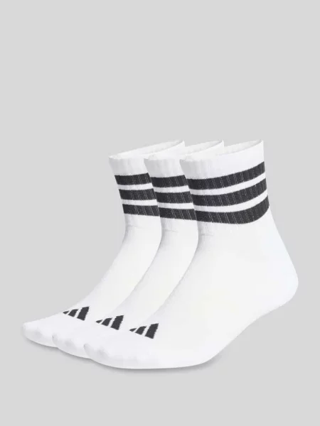 Skarpety długie z mieszanka bawełny w zestaw 3 szt. Adidas Sportswear białe
