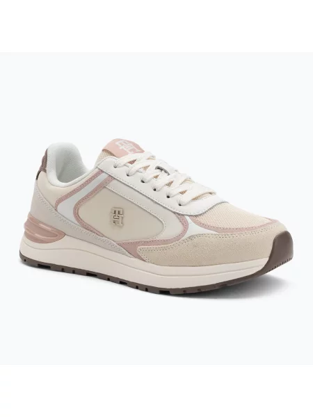 Buty Tommy Hilfiger Casual Fashion Runner Mix bright white/moonstruck/tandoori białe