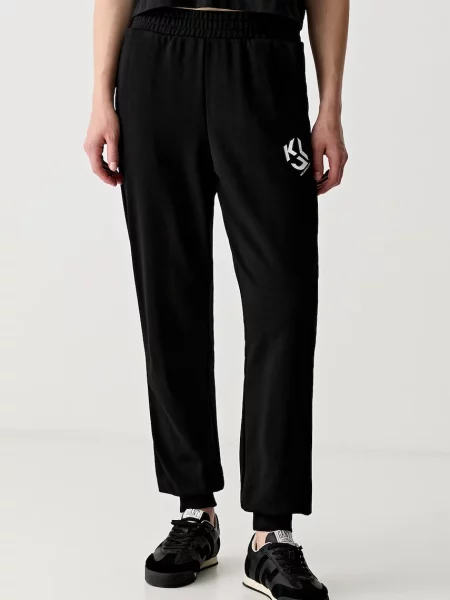 Karl Lagerfeld Jeans pantaloni de trening pentru femei cu negru