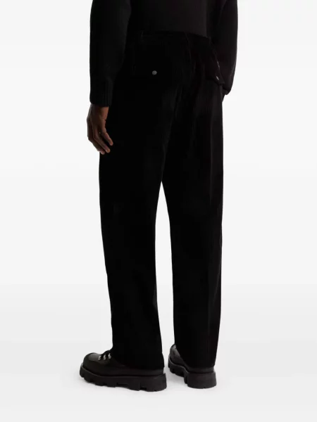 Pantaloni Moncler de catifea cord negru
