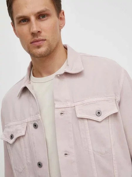 Джинсовая куртка Pepe Jeans розовая