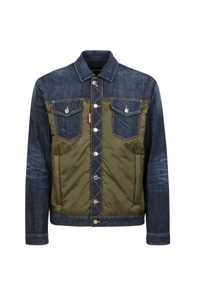 Kurtki Mężczyzna Wielobarwność L Denim Denim Sportowa Kurtka Dsquared2 granatowa
