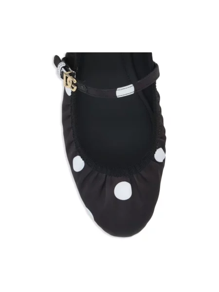 Balerinki Dolce And Gabbana w grochy czarne