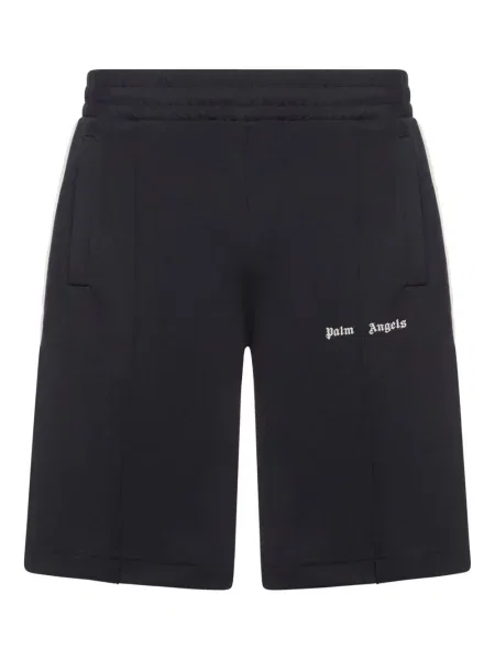 Pantaloni scurți Palm Angels cu broderie negru