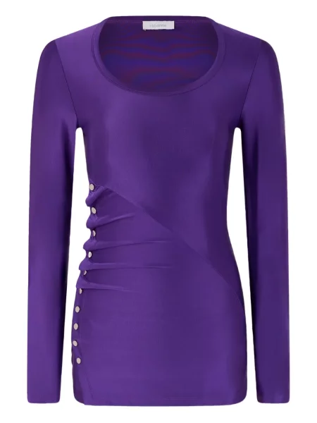Top Rabanne drapat violet