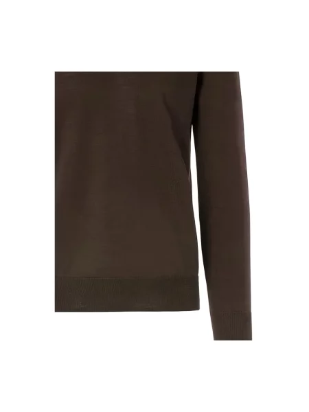 Sweter Paolo Pecora wełniany brązowy