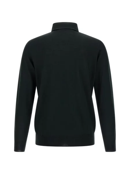 Lung tricou polo Larmeri Studio verde
