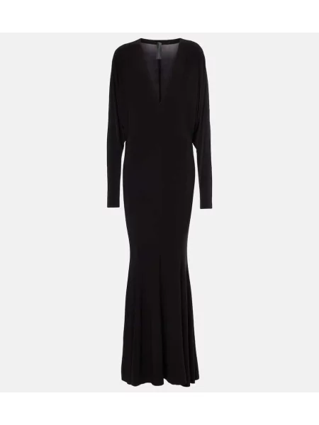 Rochie Norma Kamali din jerseu negru