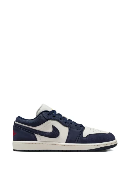 Sneakerși Jordan din piele de căprioară albastru