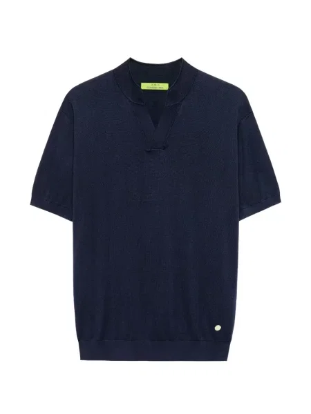 Tricou Shanghai Tang de mătase albastru