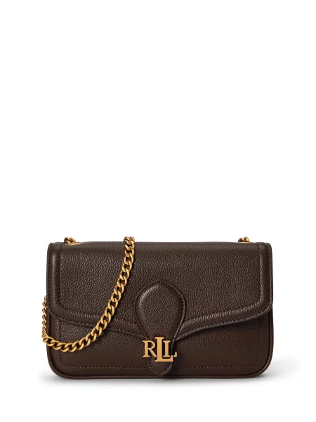 LAUREN RALPH LAUREN Ročna torba Temno rjava