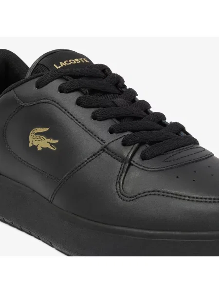 Lacoste Skórzane Sneakersy Court Ace czarne