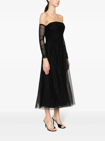 Rochie Nissa de cristal de costum negru
