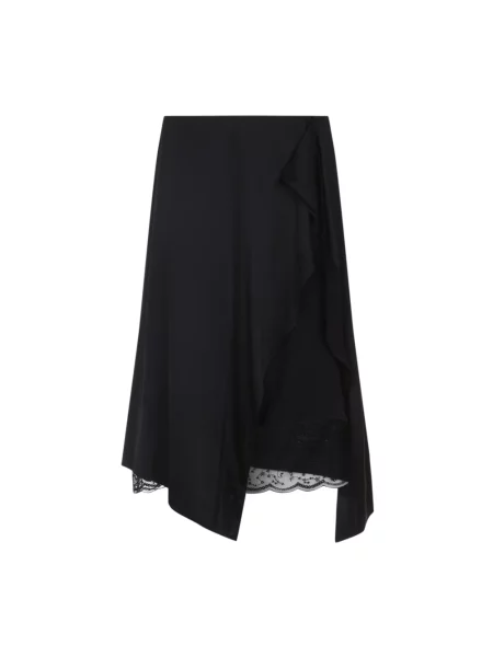 Spódnica midi Acne Studios z nadrukiem czarna