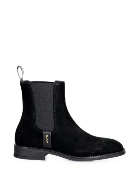 Botine chelsea Gant din piele de căprioară negru