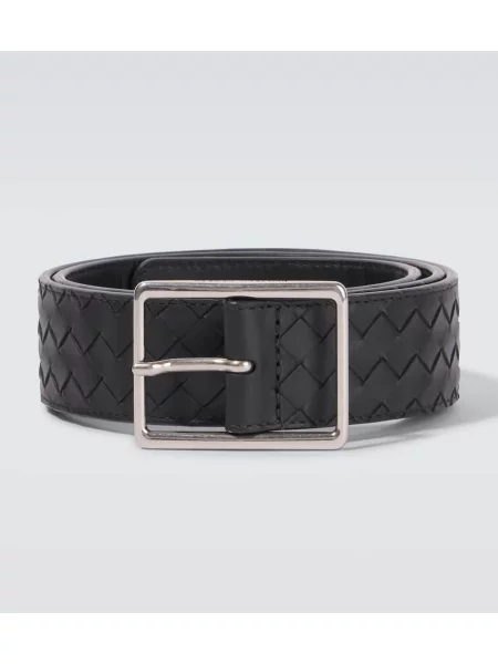 Curea Bottega Veneta din piele negru