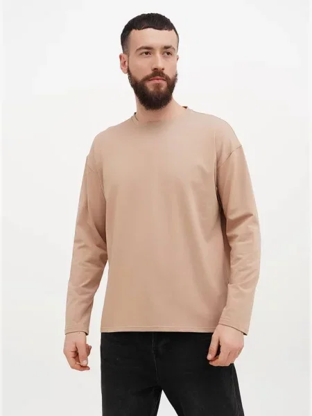Лонгслив Hibrand бежевый