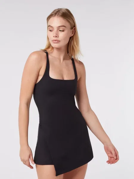 YO-GAYA Αθλητικό φόρεμα Timeless Tennis Dress' μαύρο