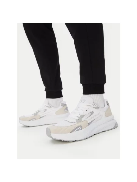 Sneakersy Emporio Armani biela