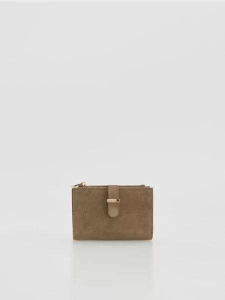 Reserved Portofel din piele bej