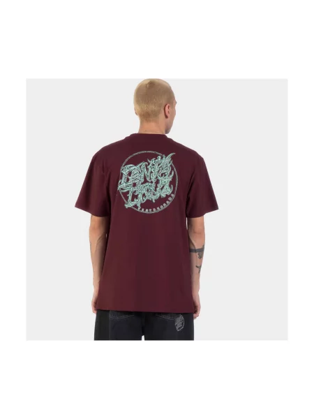 Tricou Santa Cruz cu buline violet