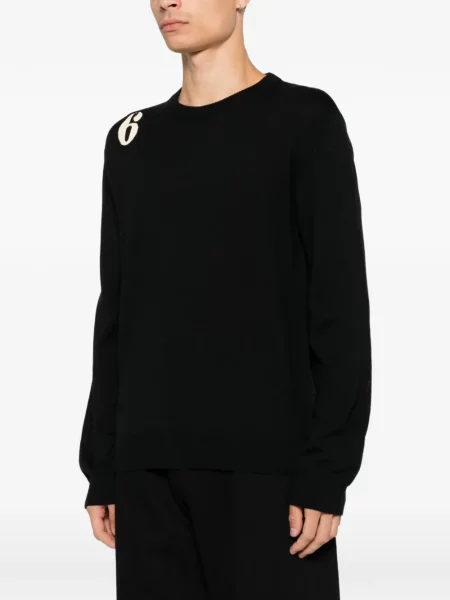 Pulover Mm6 Maison Margiela cu imagine negru