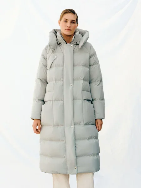 MARCHI Пуховик Сіро-зелений зелений