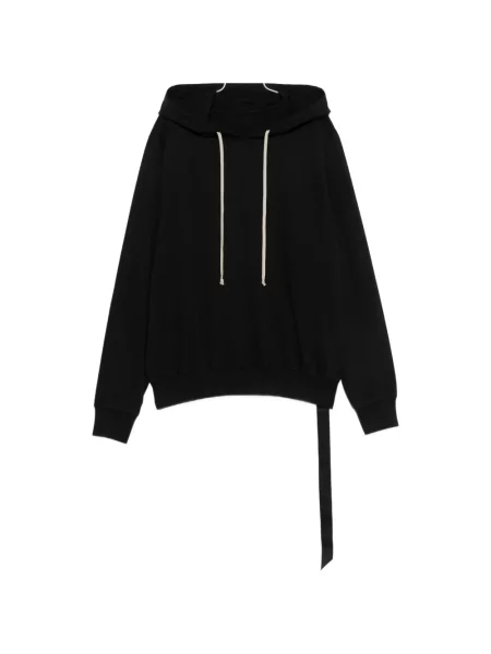 Hanorac cu glugă Rick Owens Drkshdw cu cordon negru