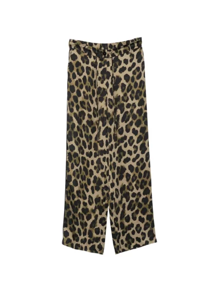 Pantaloni Imperial cu imagine cu model leopard verde