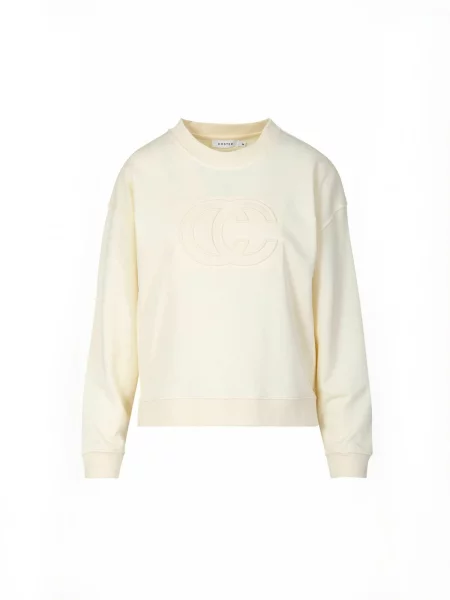 Coster Copenhagen Tričko Logo krémová