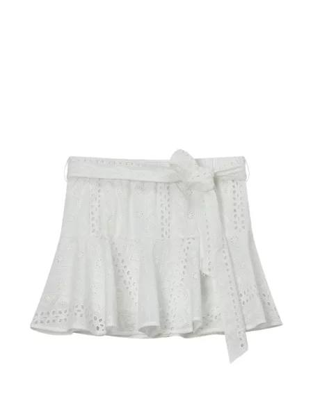 Mini fusta mini B+ab cu legături mini alb
