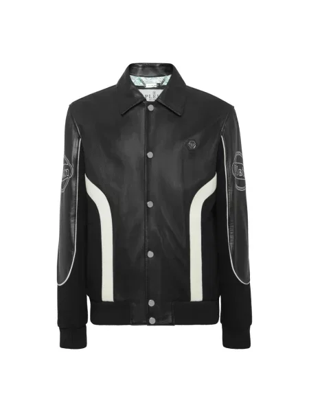 Kurtka skórzana Philipp Plein czarna
