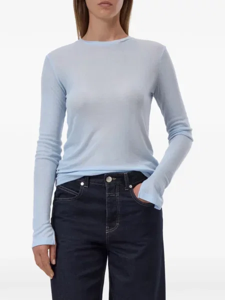 Lung tricou Closed albastru