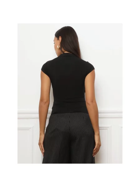 Top La Modeuse negru