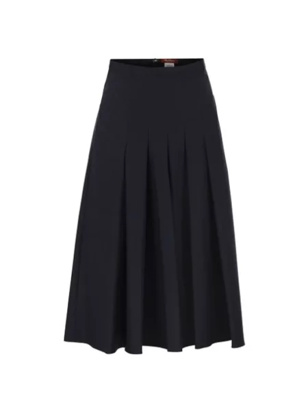 Spódnica midi Max Mara niebieska