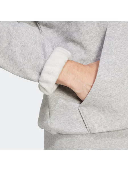 ADIDAS SPORTSWEAR Sveter Essentials Feelcozy melírovaná sivá