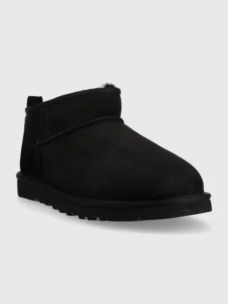 UGG śniegowce zamszowe Classic Ultra Mini czarne
