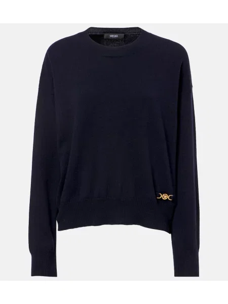 Pulover Versace de lână albastru