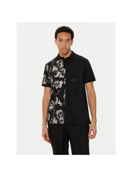 Versace Jeans Couture Pólóing Regular Fit fekete