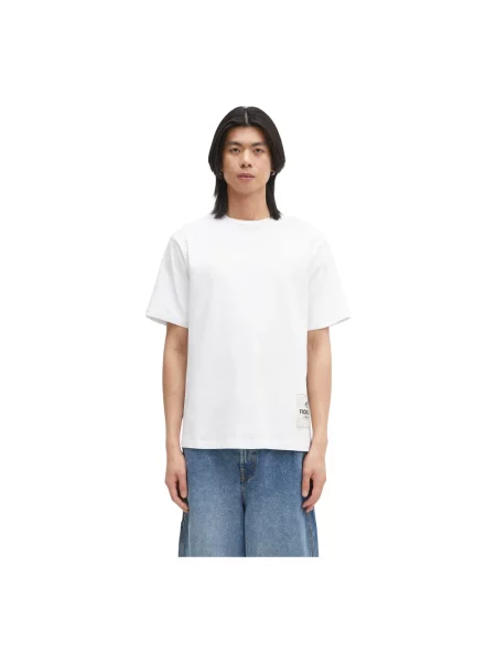 Fiorucci t-shirt Label Regular Fit T-Shirt z aplikacją biały